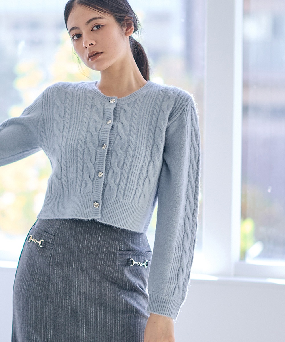 ケーブルニットカーディガン - 12Twelve Agenda(トゥエルブアジェンダ