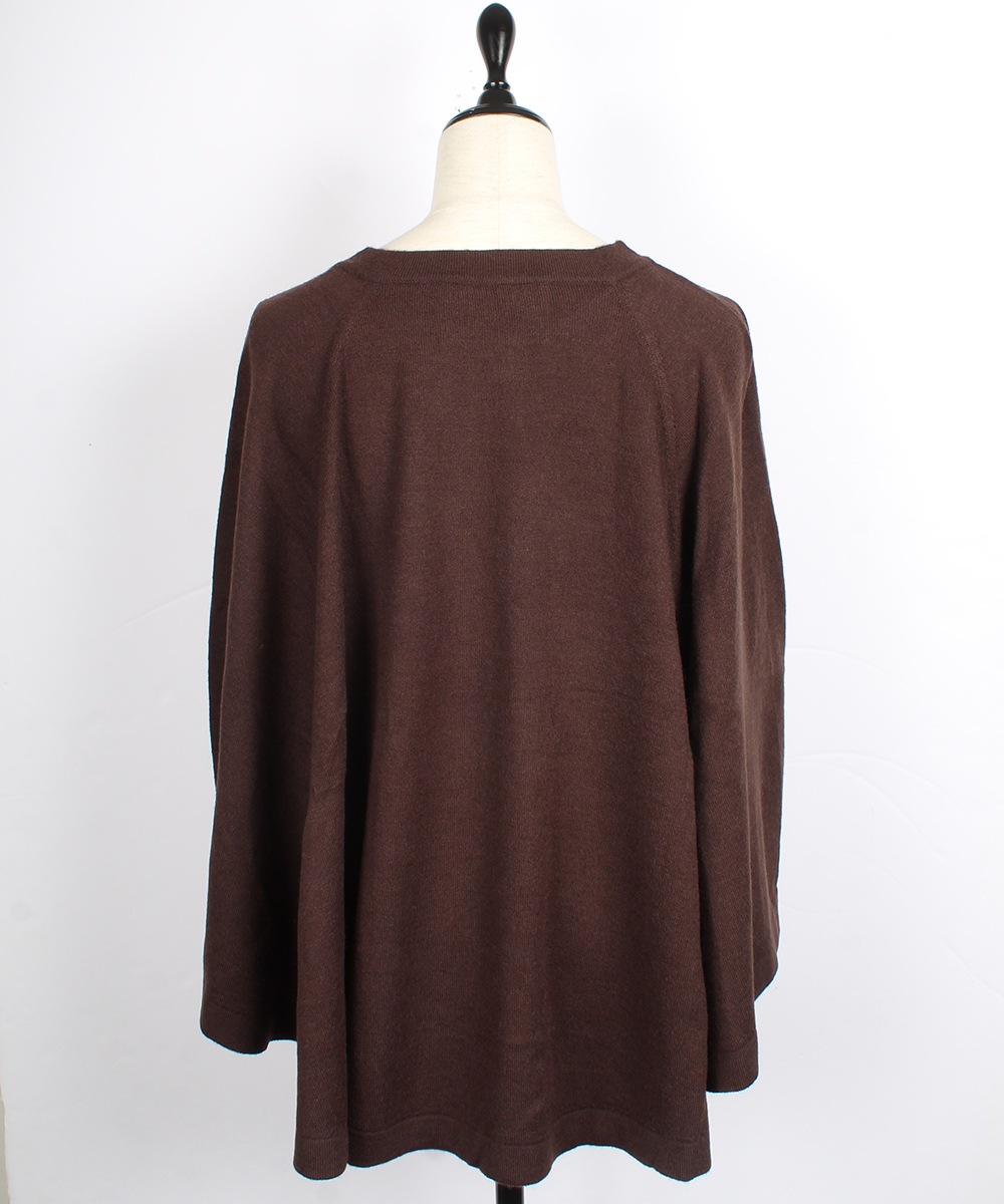 ニットケープ SALE】スリットデザインニットケープ - 12Twelve Agenda