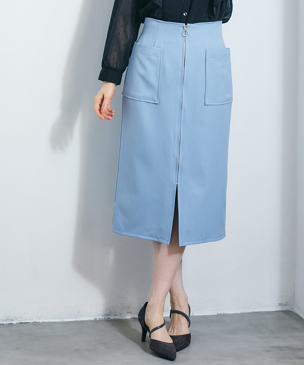 ソフトツイル両ポケタイトスカート - 12Twelve Agenda(トゥエルブ