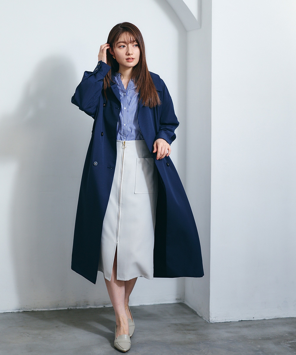 ソフトツイル両ポケタイトスカート - 12Twelve Agenda(トゥエルブ