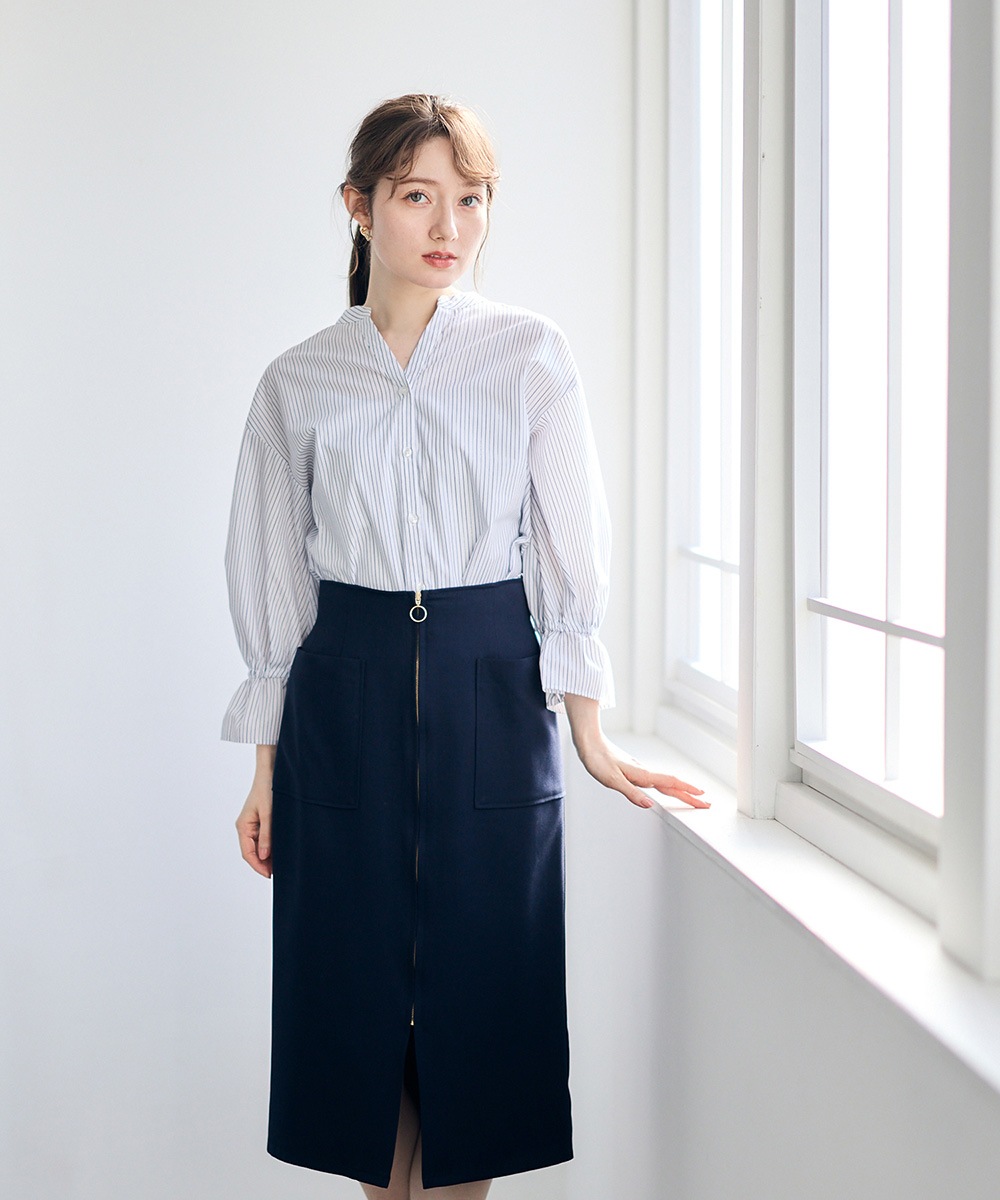 ソフトツイル両ポケタイトスカート - 12Twelve Agenda(トゥエルブ