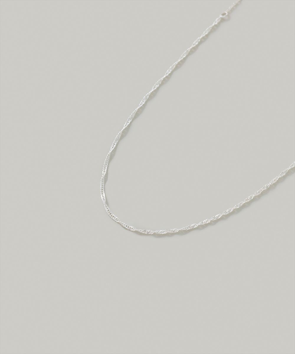silver925 ROAD ネックレス SV925〉ハーフツイストチェーンネックレス - 12Twelve Agenda