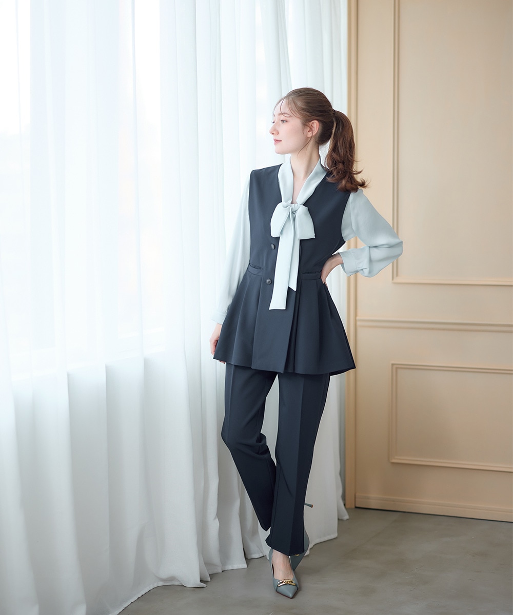 SALE】ウォッシャブル裾デザインパンツ - 12Twelve Agenda(トゥエルブ