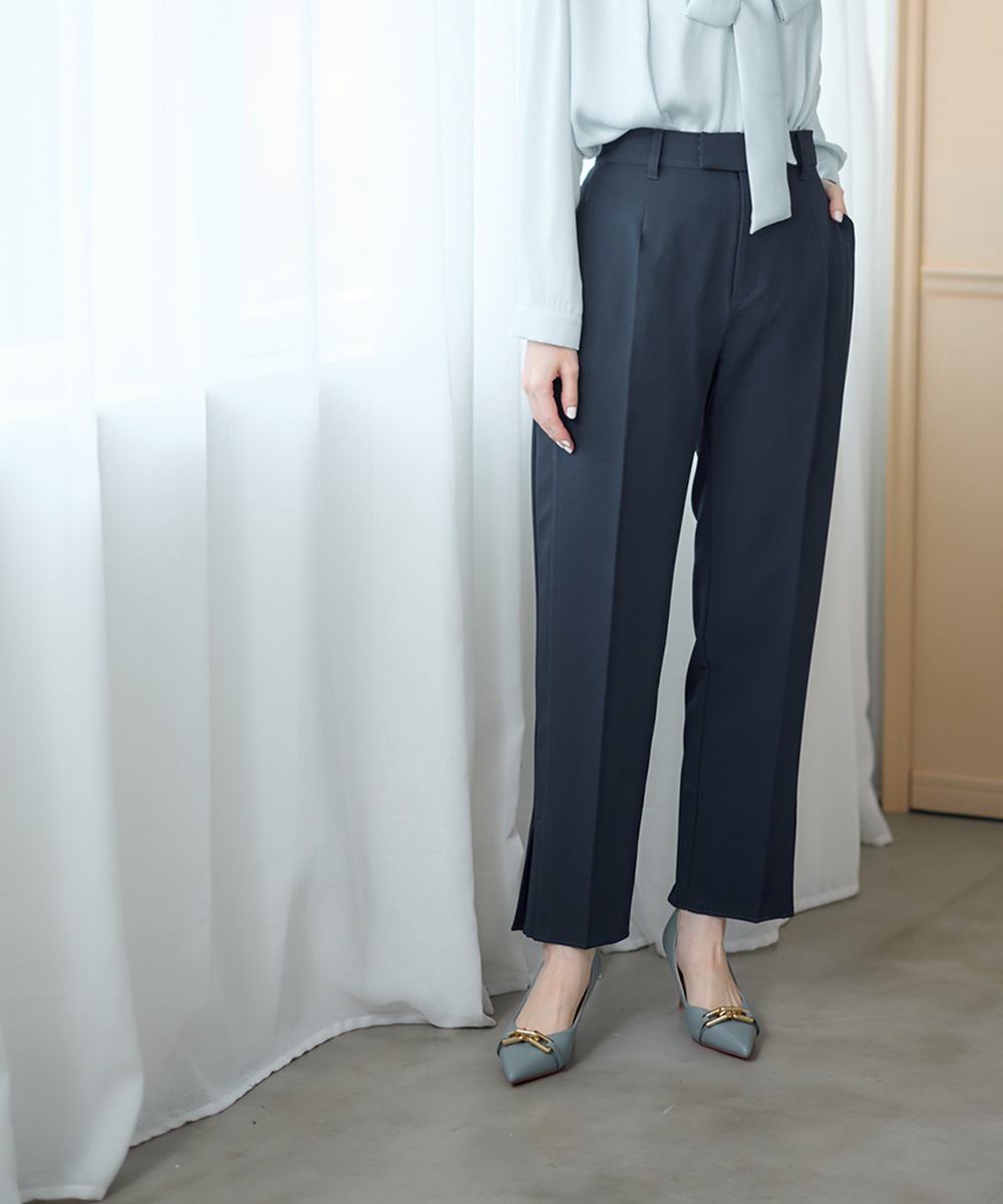 SALE】ウォッシャブル裾デザインパンツ - 12Twelve Agenda(トゥエルブ