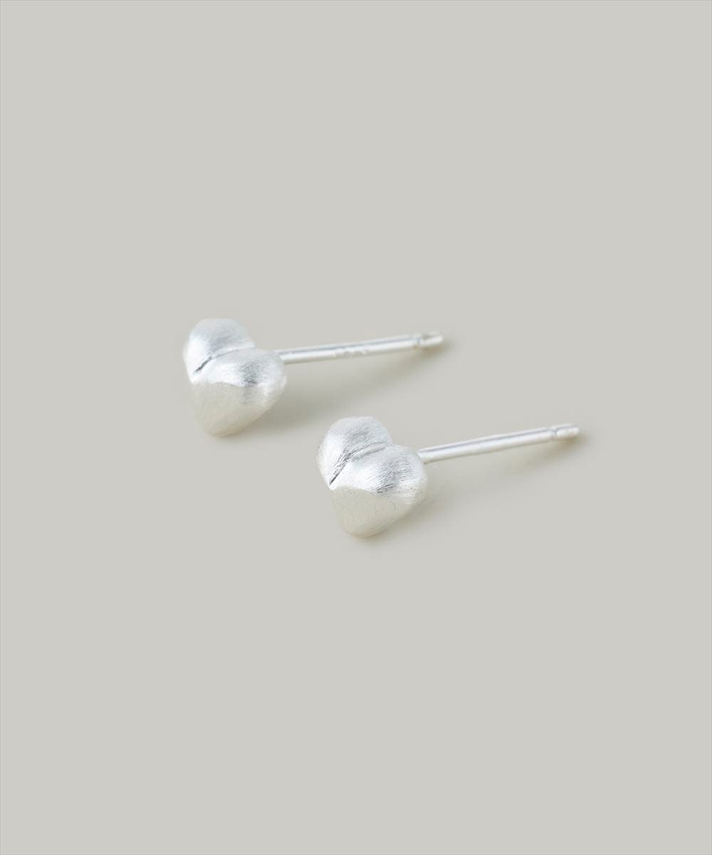 SV925〉マットプランプハートピアス - 12Twelve Agenda