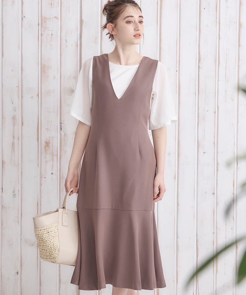 SALE】ネックハイウエストマーメイドジャンスカ - 12Twelve Agenda