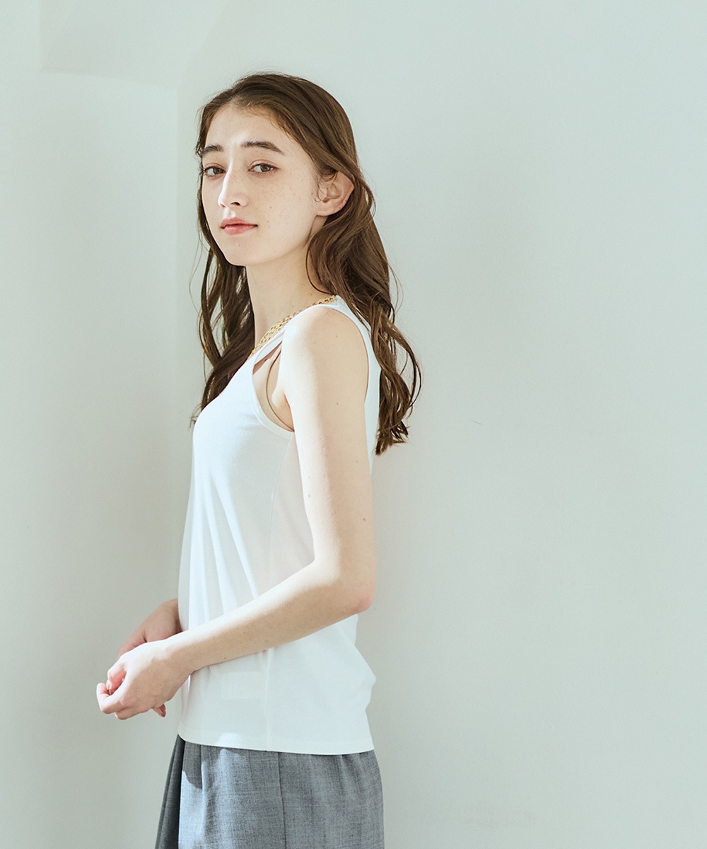 スパンコールモチーフタンクトップ - 12Twelve Agenda(トゥエルブ