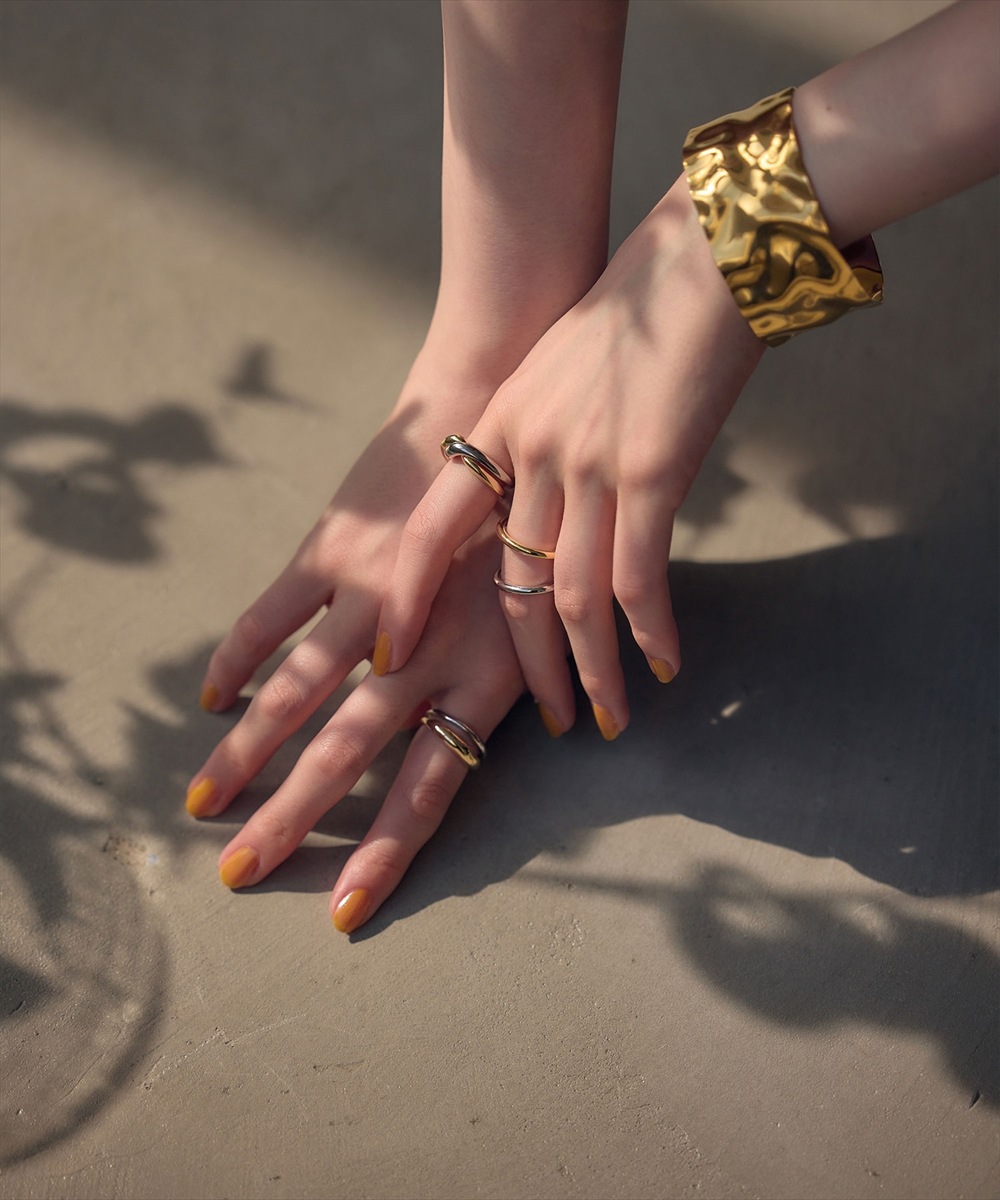 13バイカラーニュアンス2連リング - 12Twelve Agenda