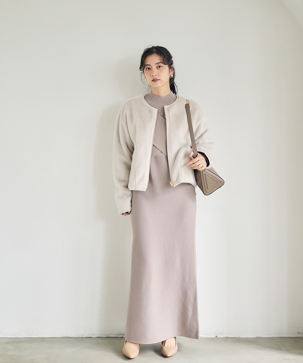 ❤❤最終お値下❤❤極上美品❤イタリー製❤柔らか❤リバーシブル❤ムートンコート❤❤ SALE】エコファー×ムートンリバーシブルノーカラーブルゾン - 12Twelve