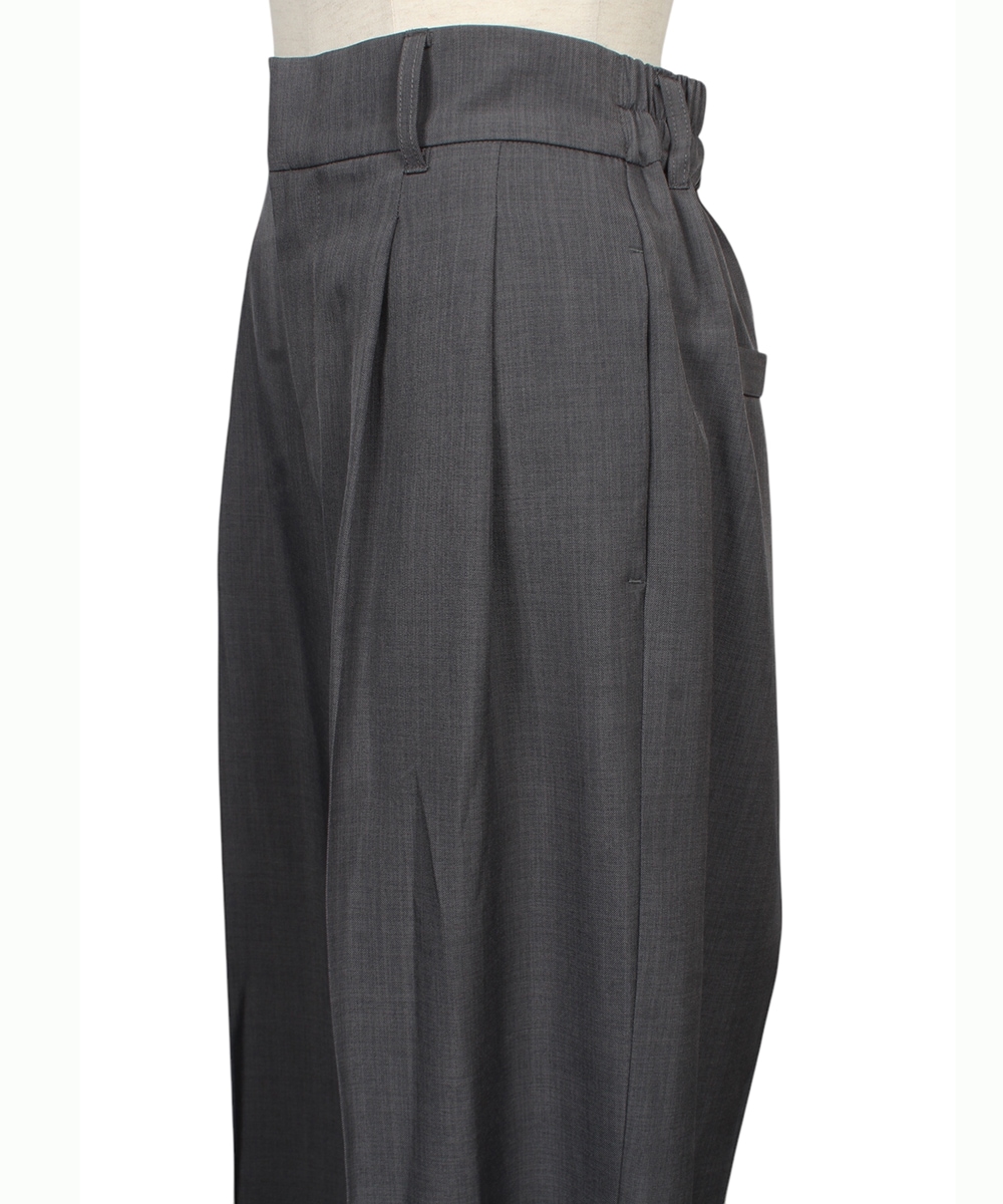 ドライタッチタックワイドパンツ - 12Twelve Agenda(トゥエルブ