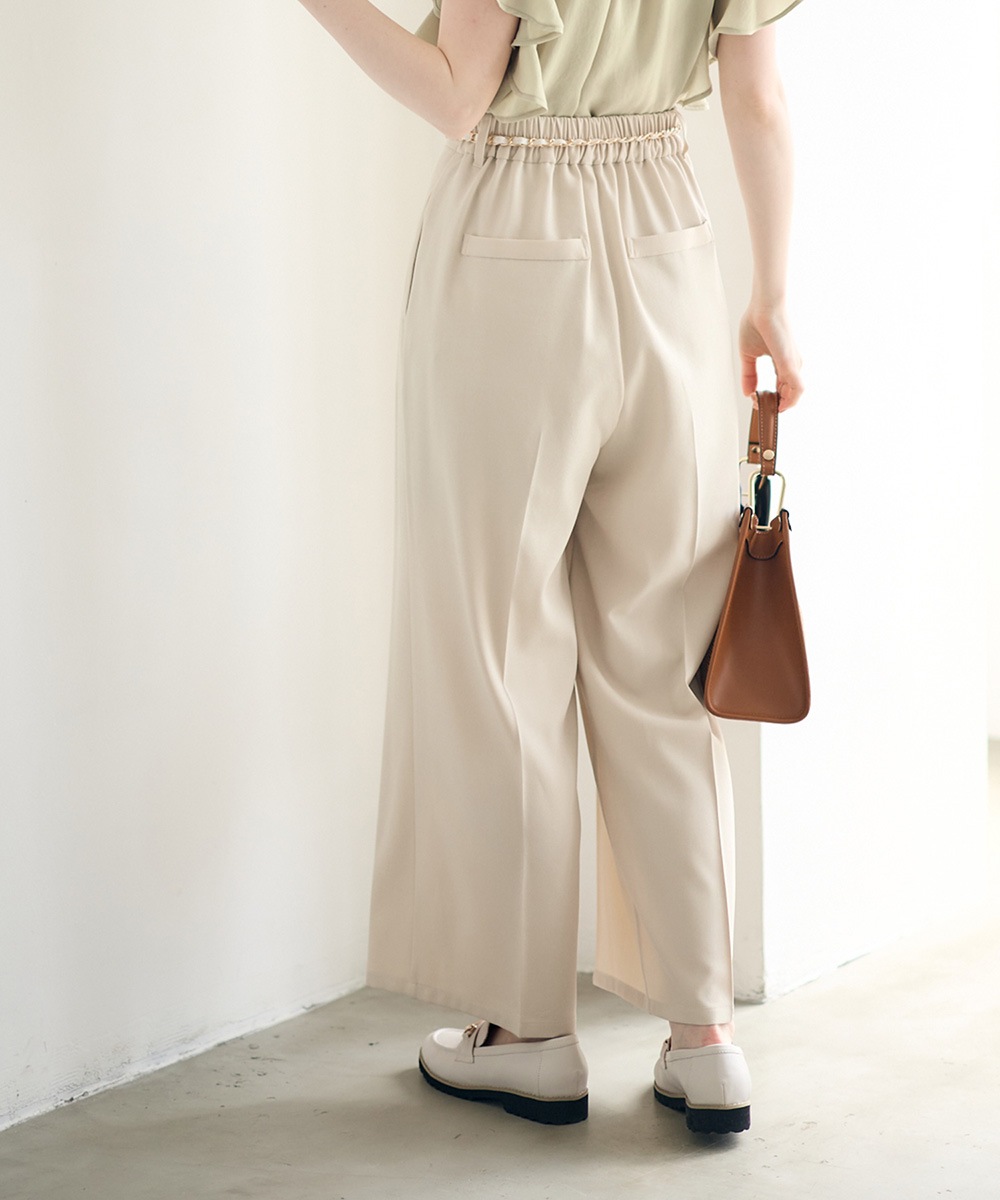 ドライタッチタックワイドパンツ - 12Twelve Agenda(トゥエルブ