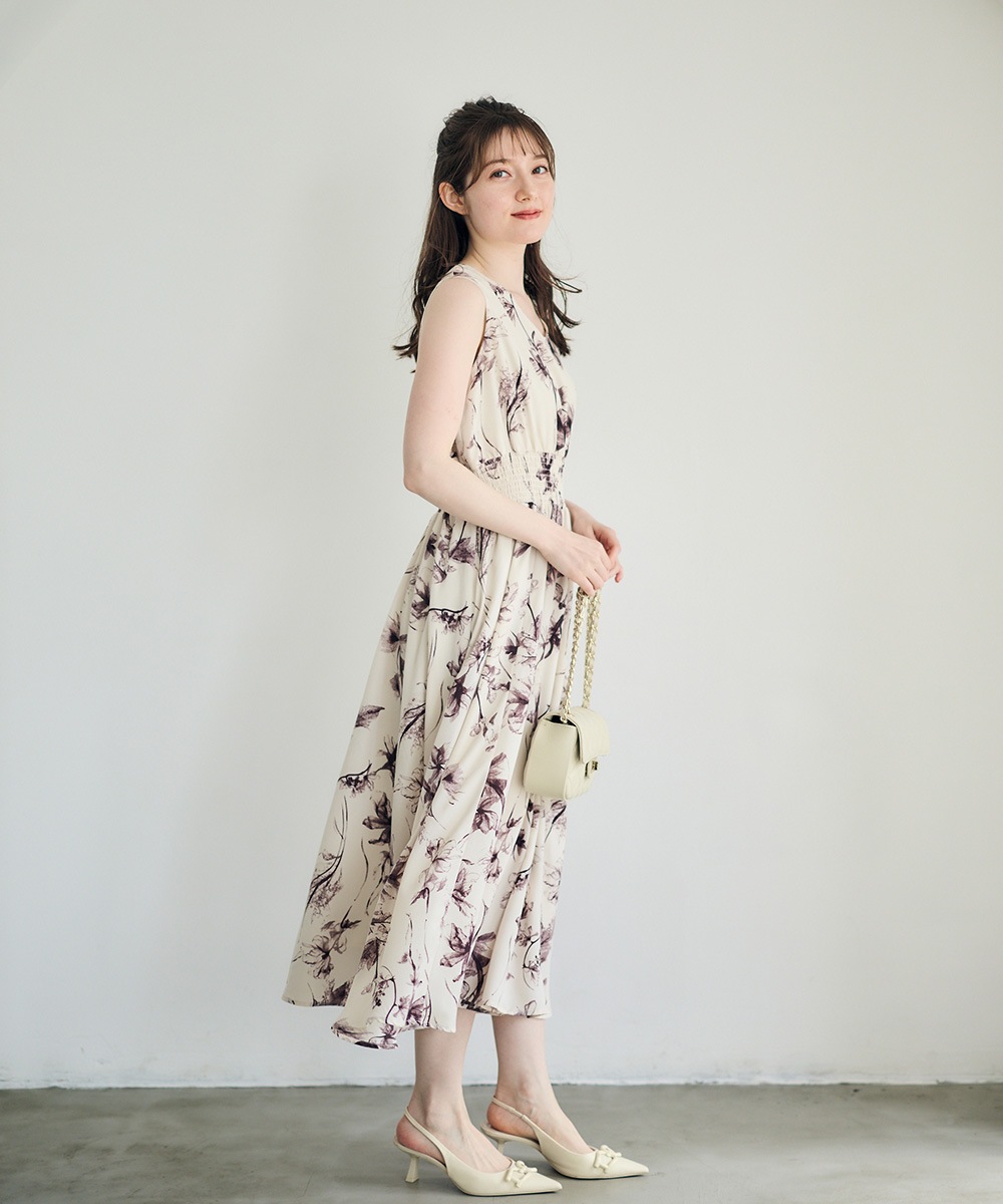 TADO 今期新作 花柄ワンピース クロップドカーデ×花柄ワンピースセット - 12Twelve Agenda