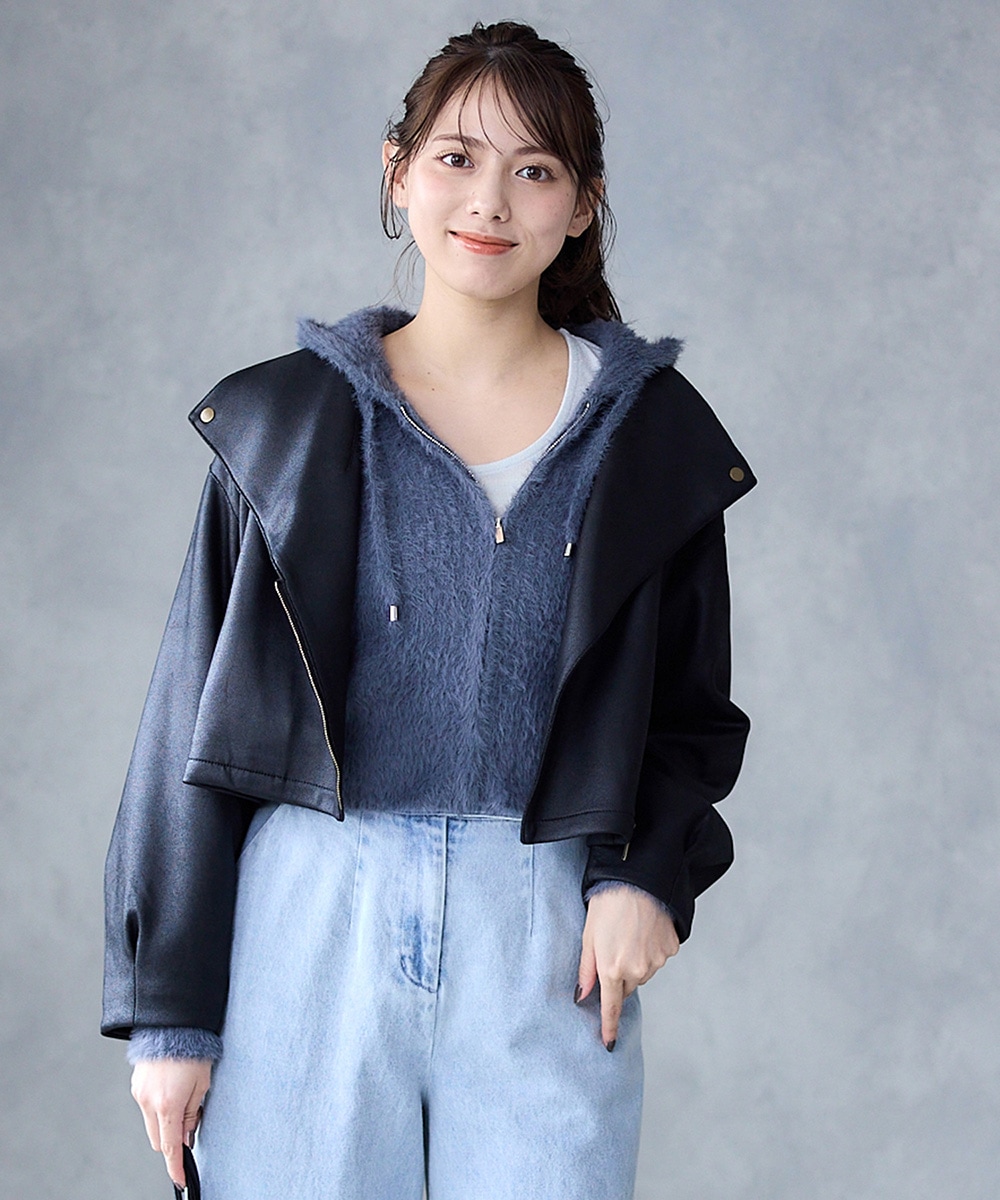 SALE】シャギーニットパーカー - 12Twelve Agenda(トゥエルブ
