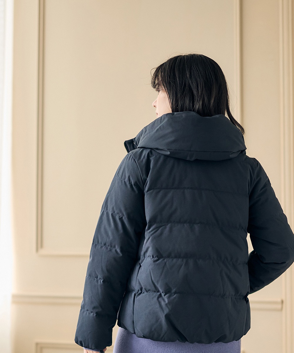 撥水ストレッチライトタフタショートダウンコート - 12Twelve Agenda