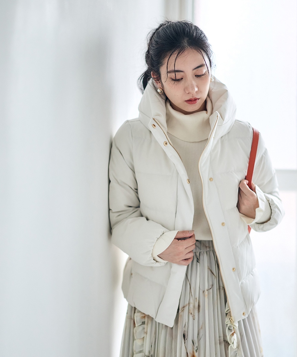 SALE】撥水ストレッチライトタフタショートダウンコート - 12Twelve