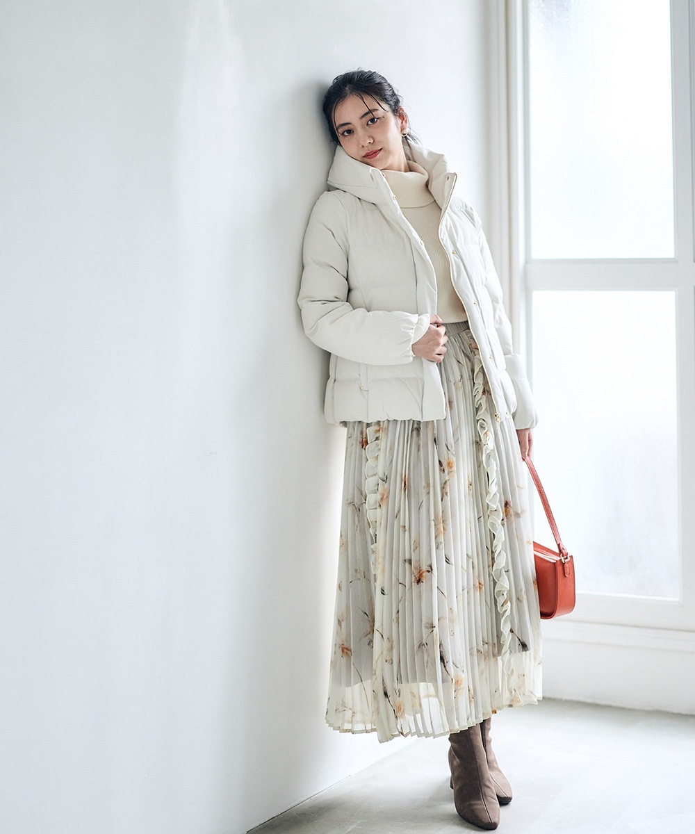 撥水ストレッチライトタフタショートダウンコート - 12Twelve Agenda