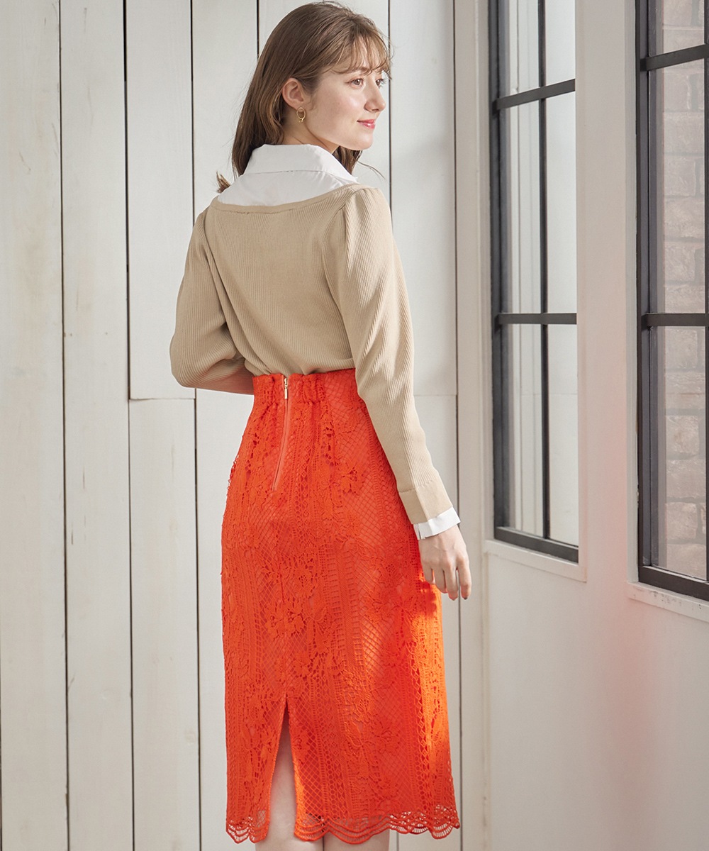 SALE】シャツドッキングニットプルオーバー - 12Twelve Agenda