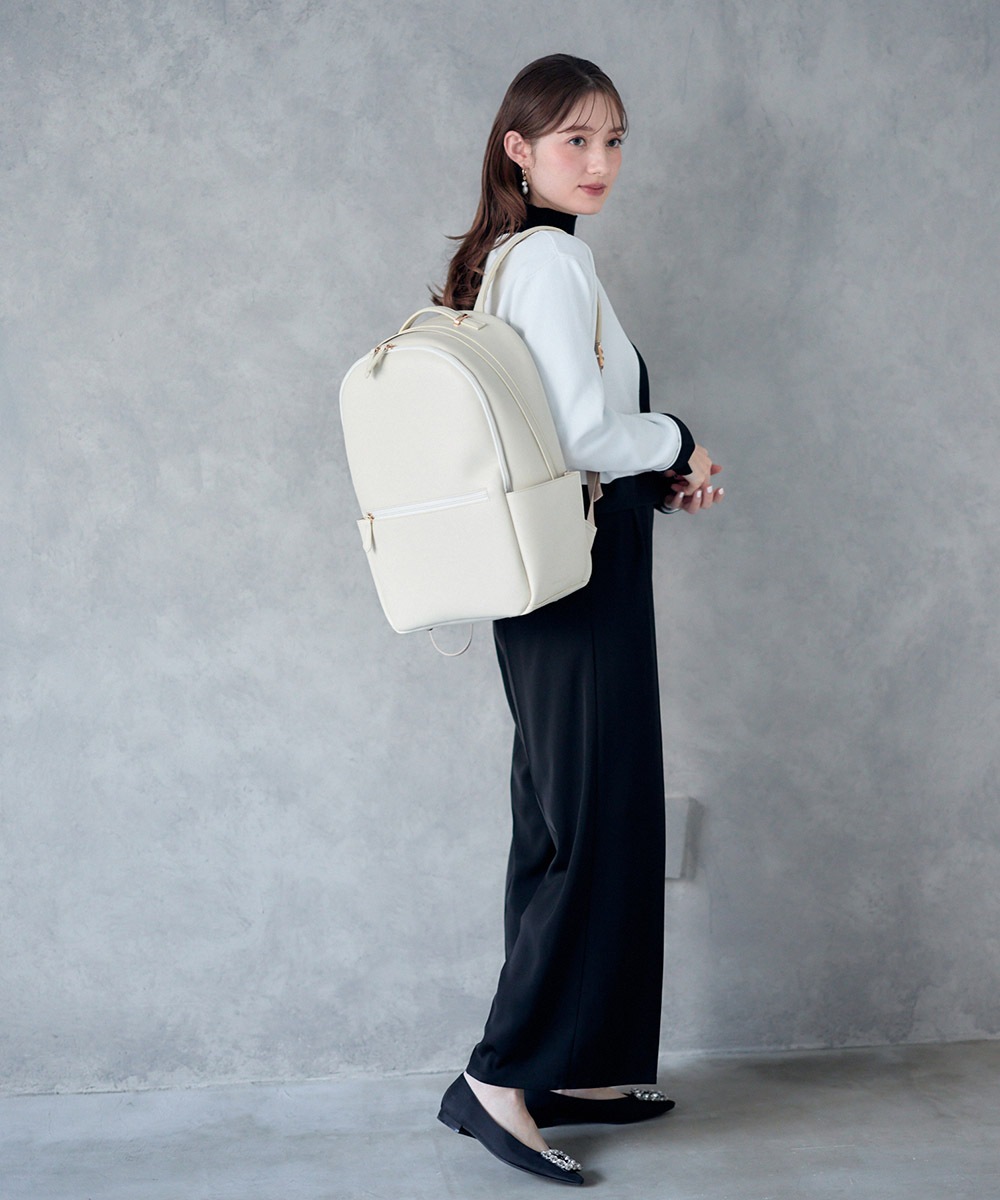 Mimi Special Collaboration】軽量多収納リュック【通勤バッグ】【通勤