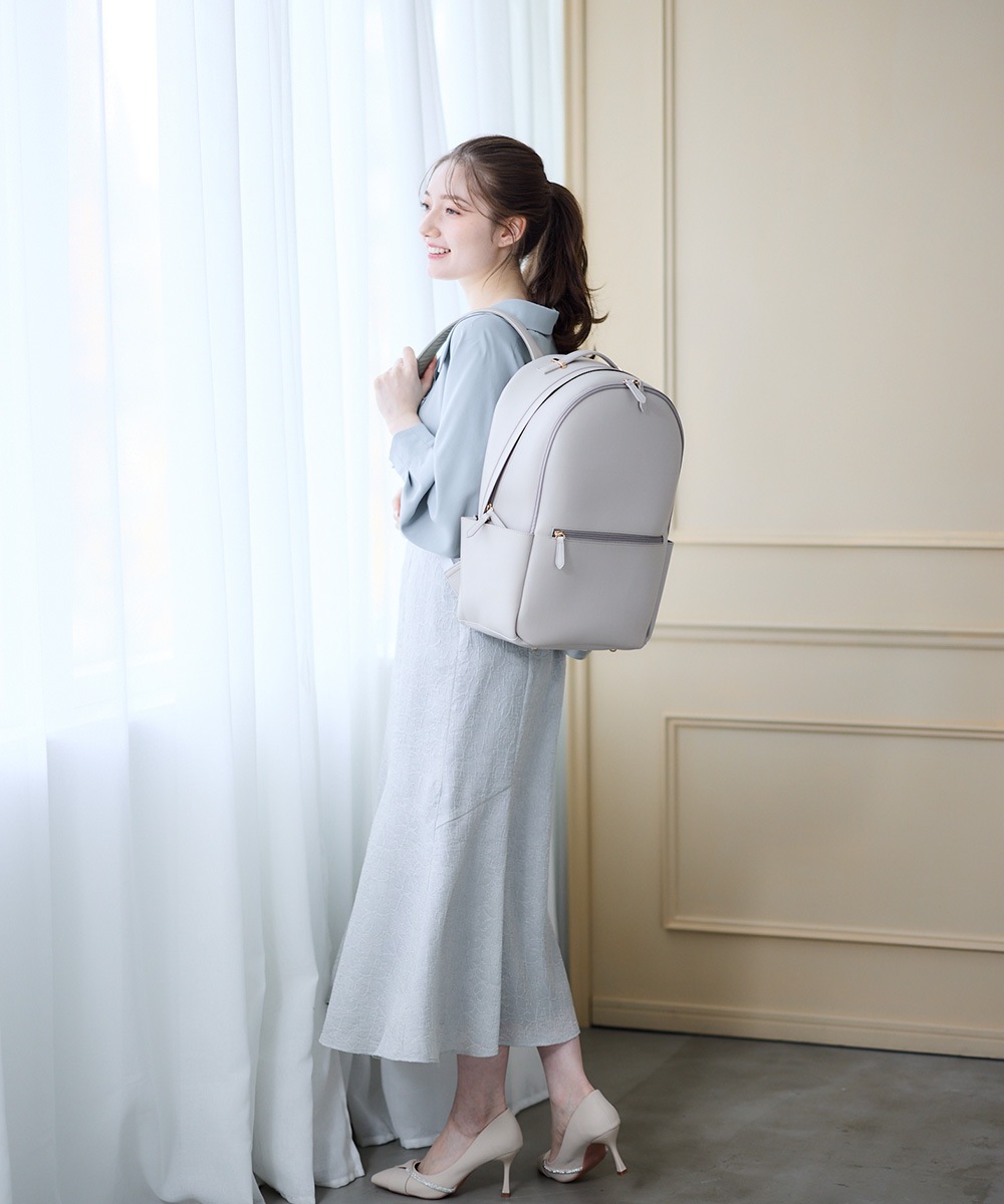 Mimi Special Collaboration】軽量多収納リュック【通勤バッグ】【通勤