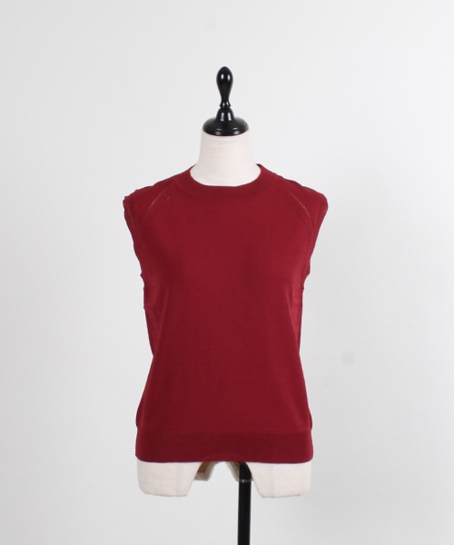 ハイネックノースリーブニットプルオーバー - 12Twelve Agenda