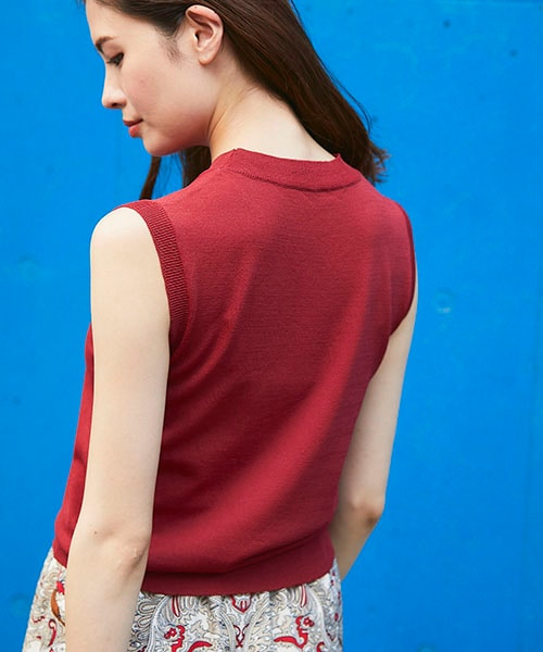 ハイネックノースリーブニットプルオーバー - 12Twelve Agenda