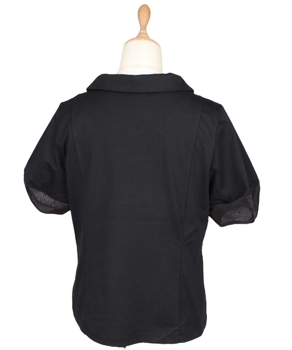 SALE】ポロ衿袖シアーカットソープルオーバー - 12Twelve Agenda