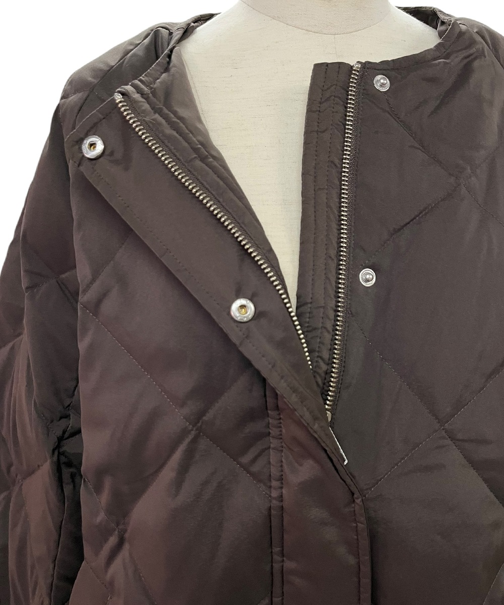 ストレッチタフタノーカラーダウンコート - 12Twelve Agenda