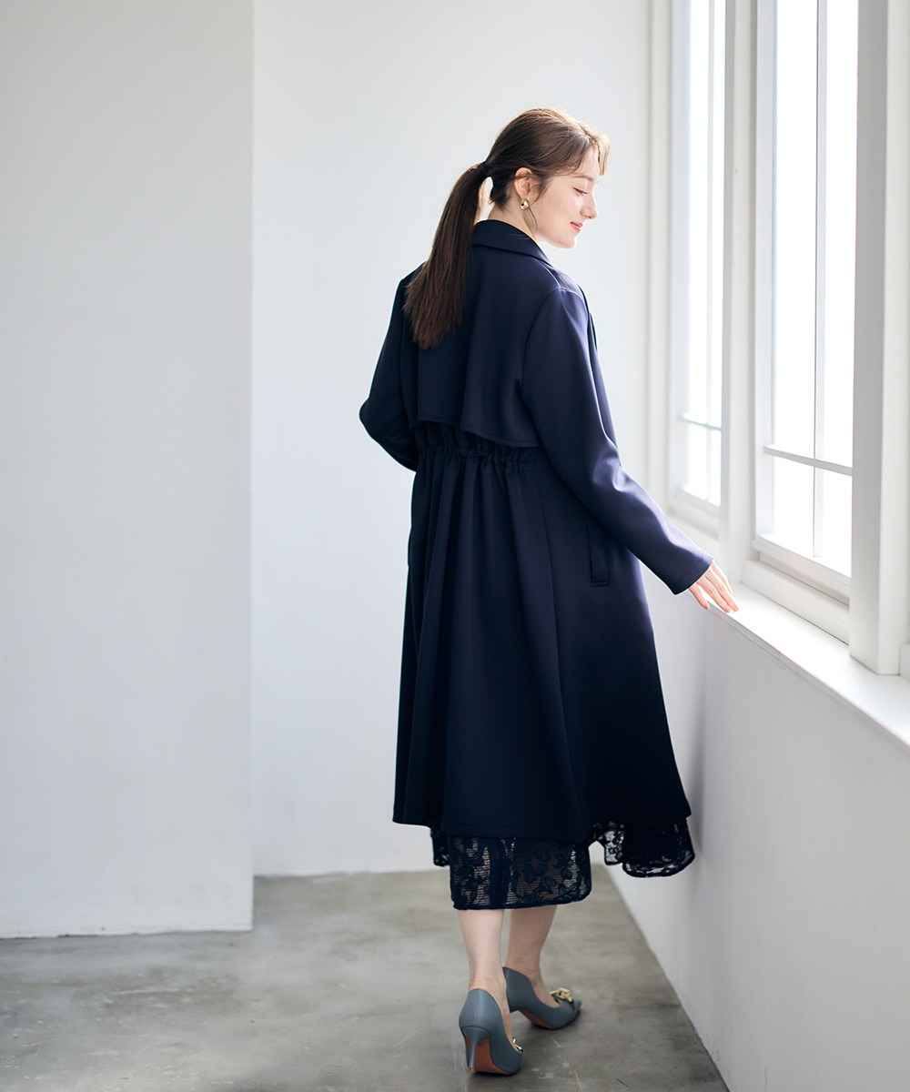 テーラードバックドロストストレッチコート - 12Twelve Agenda