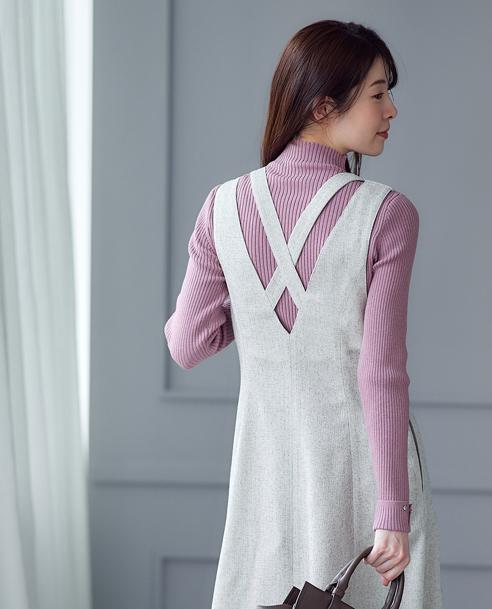 ☆人気☆【CHICLINE】☆ツイードジャケット+フレアスカー.ト☆ SALE】ライトツイード前ZIPフレアジャンスカ - 12Twelve