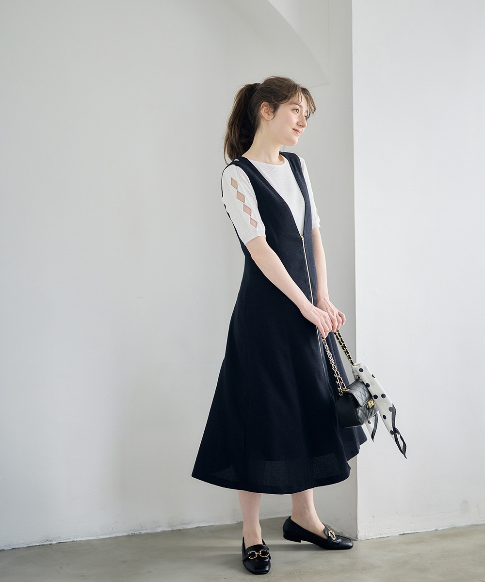 ライトツイード前ZIPフレアジャンスカ - 12Twelve Agenda