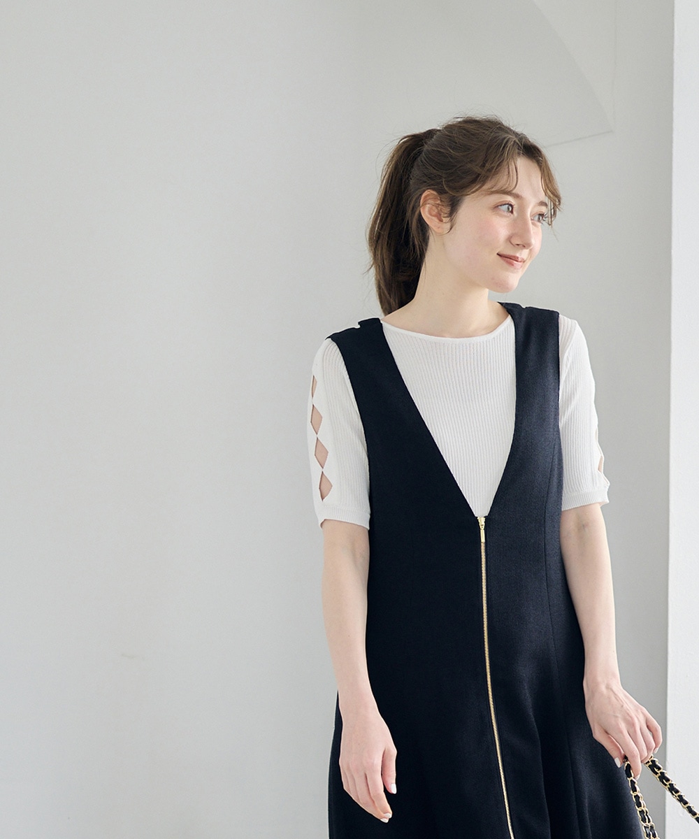 ライトツイード前ZIPフレアジャンスカ - 12Twelve Agenda