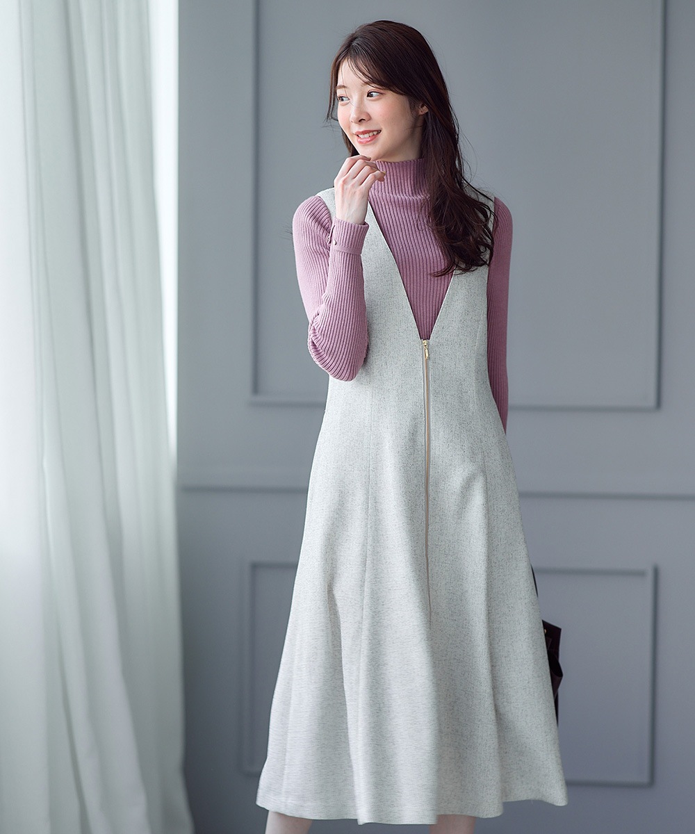 ライトツイード前ZIPフレアジャンスカ - 12Twelve Agenda