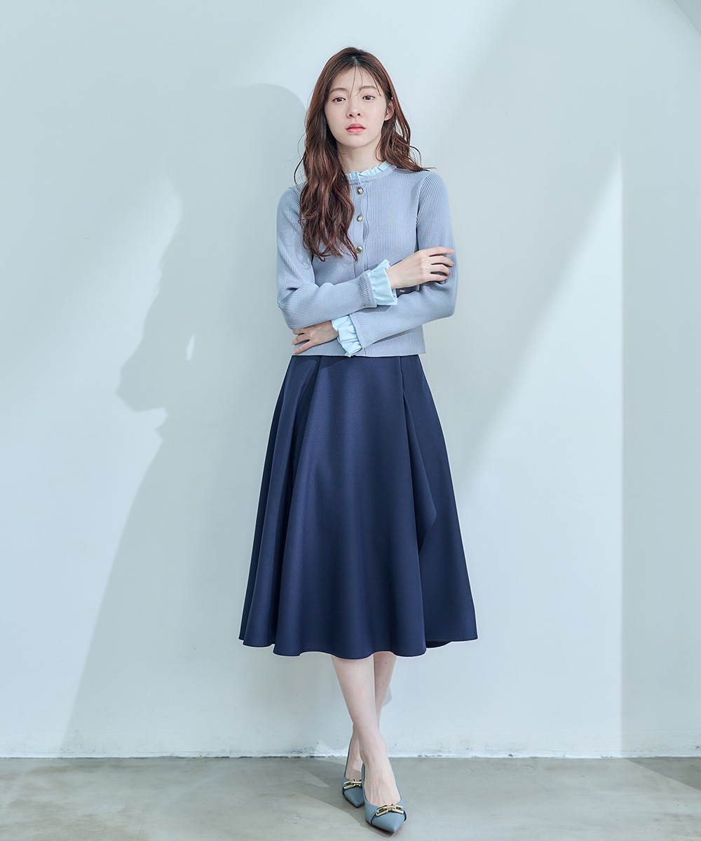 SALE】フリルドッキングニットカーディガン - 12Twelve Agenda