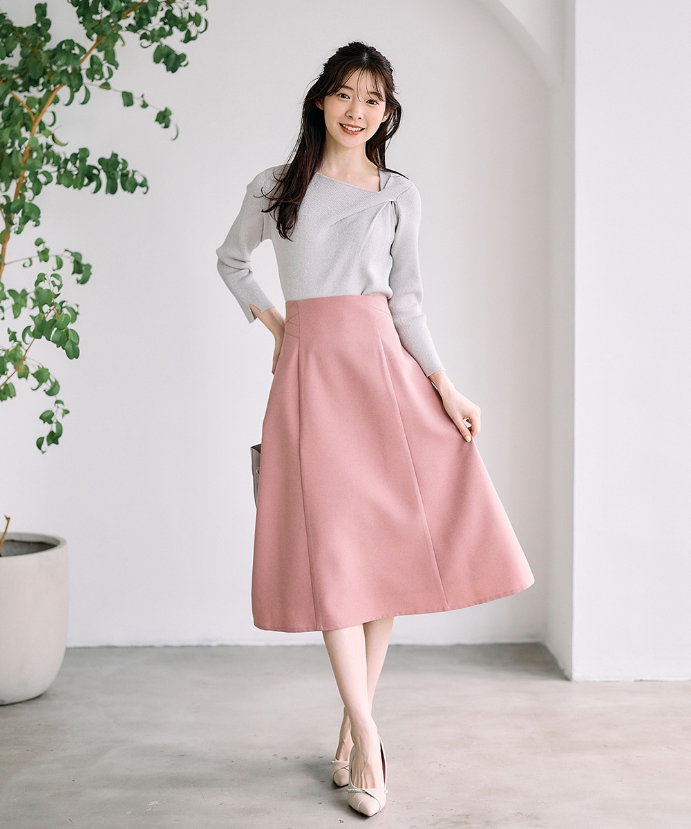 SALE】サイドクロスフレアスカート - 12Twelve Agenda(トゥエルブ