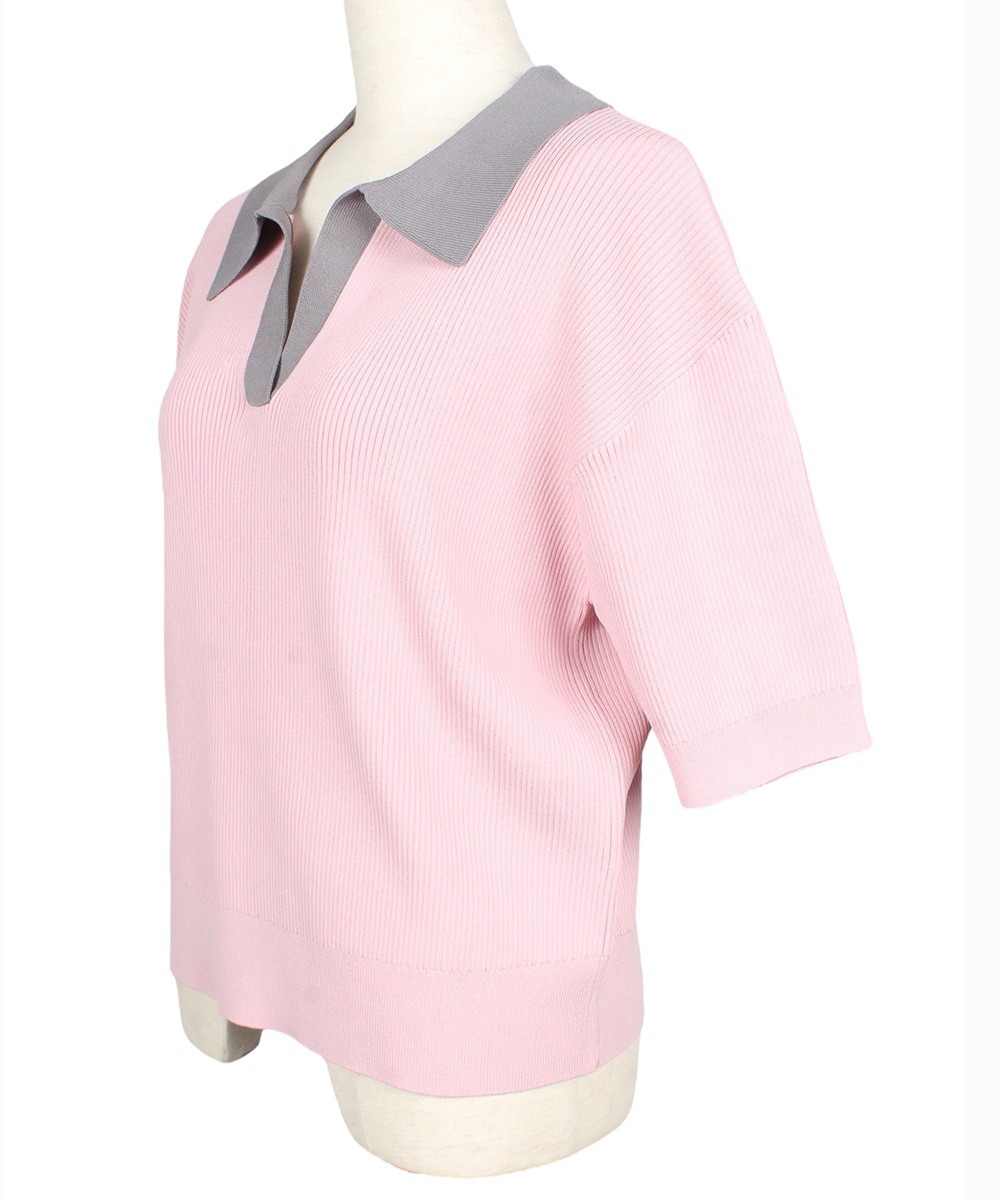 ETRÉ TOKYO ラガーシャツニットプルオーバー WHITE 新品未使用品 ETRE TOKYO（エトレトウキョウ） 1225111024-0 ラガーシャツ