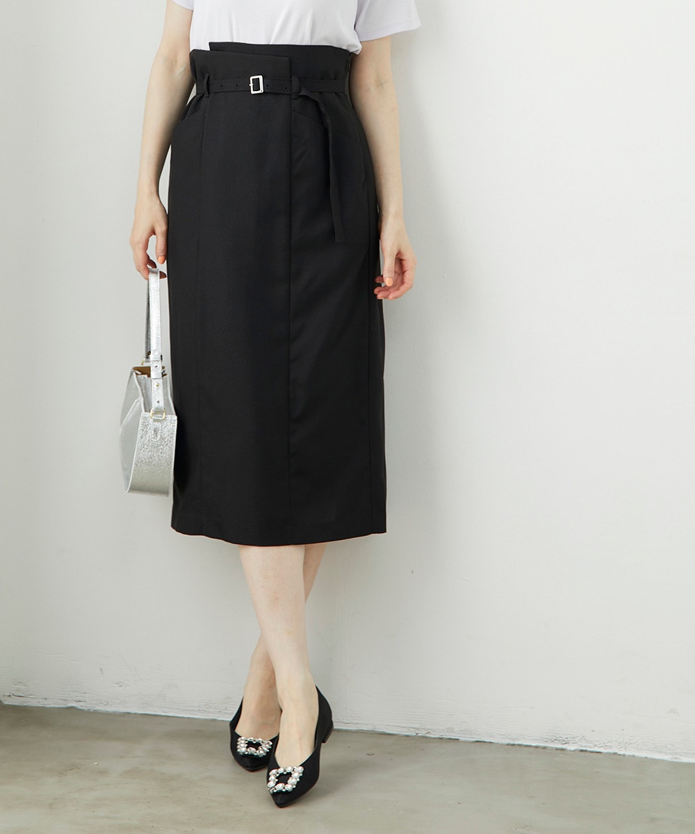 SALE】ナローベルト付ハイウエストタイトスカート - 12Twelve Agenda
