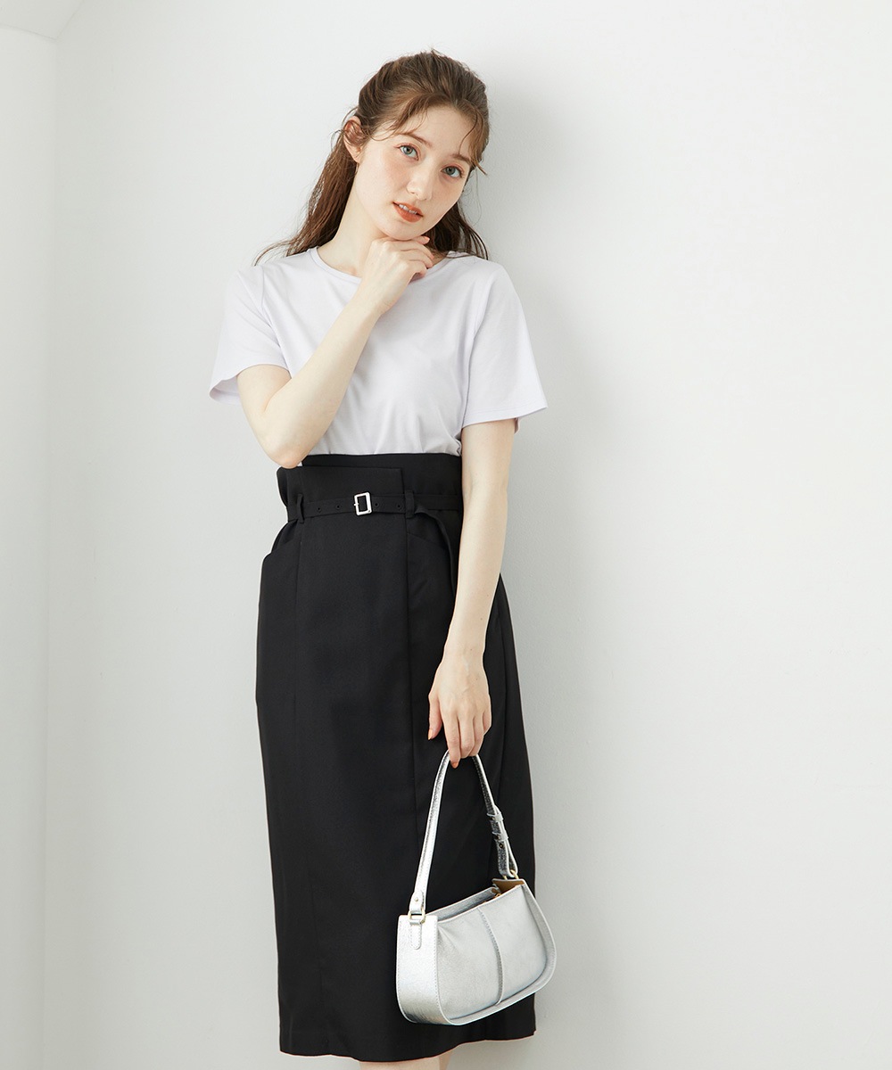 SALE】ナローベルト付ハイウエストタイトスカート - 12Twelve Agenda