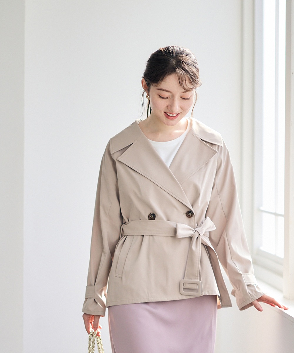◇道行◇雨コート(2点セット)　正絹　しつけあり　美品　パールトーン加工 千總 - オンラインショップ - / 【千總の雨コート】あやめ｜パープル
