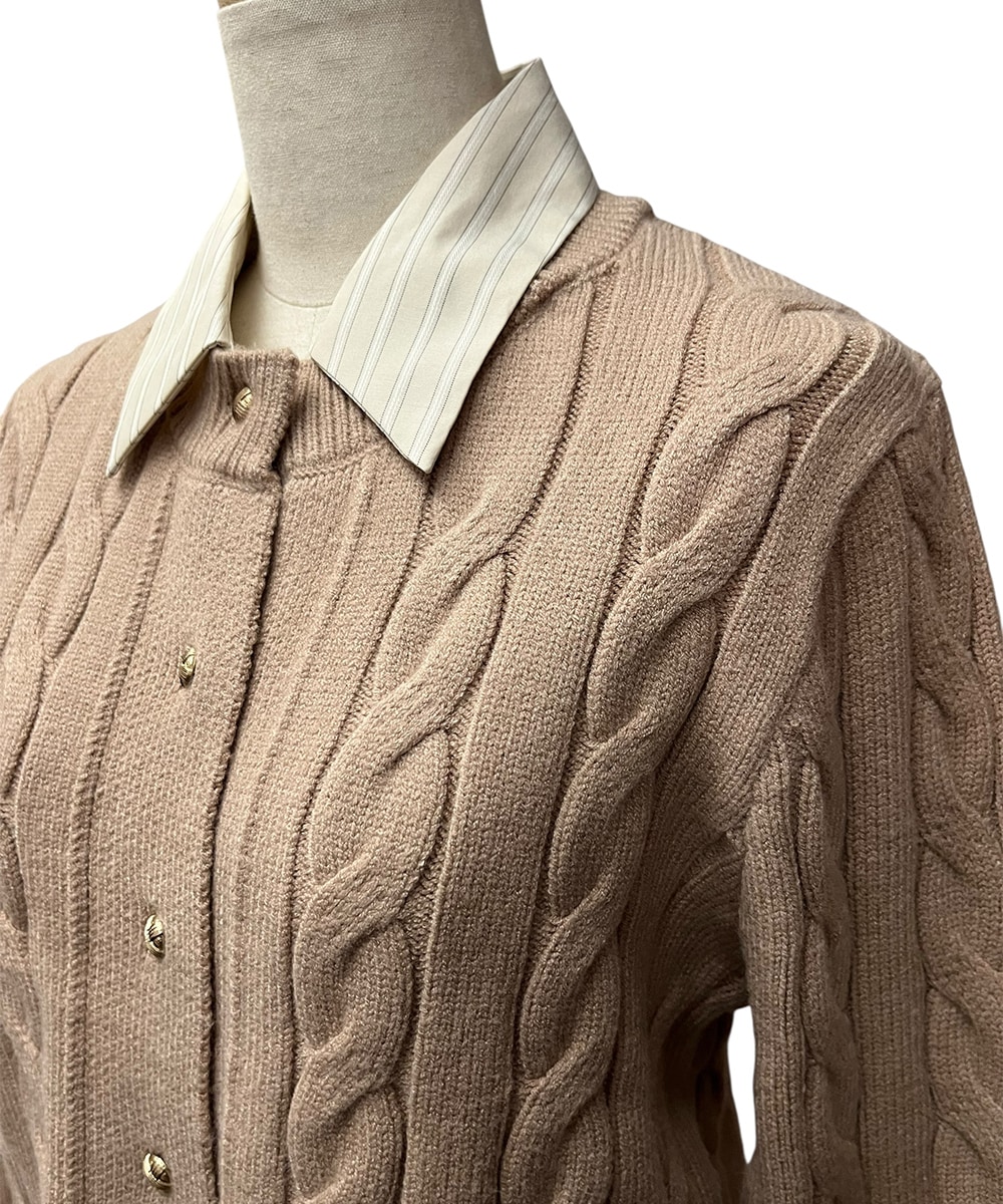 シャツドッキングケーブルニットプルオーバー - 12Twelve Agenda