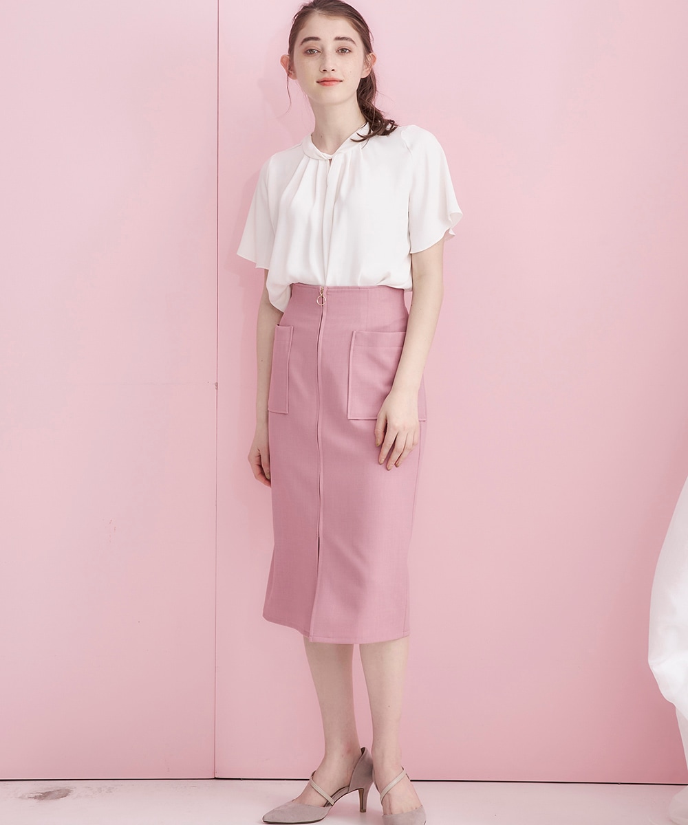 ソフトツイル両ポケタイトスカート - 12Twelve Agenda