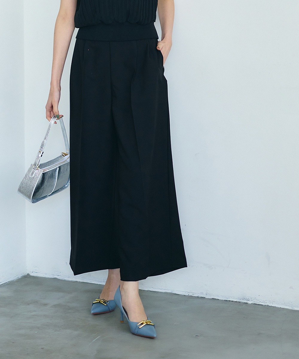 ウエストクロスワイドパンツ - 12Twelve Agenda(トゥエルブアジェンダ