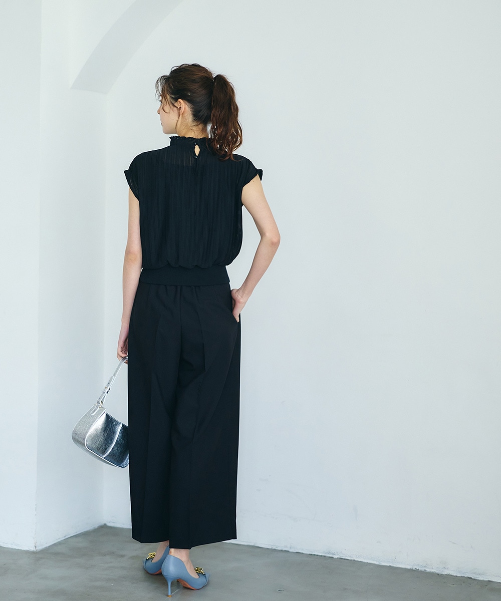 新色追加】ウエストクロスワイドパンツ - 12Twelve Agenda(トゥエルブ