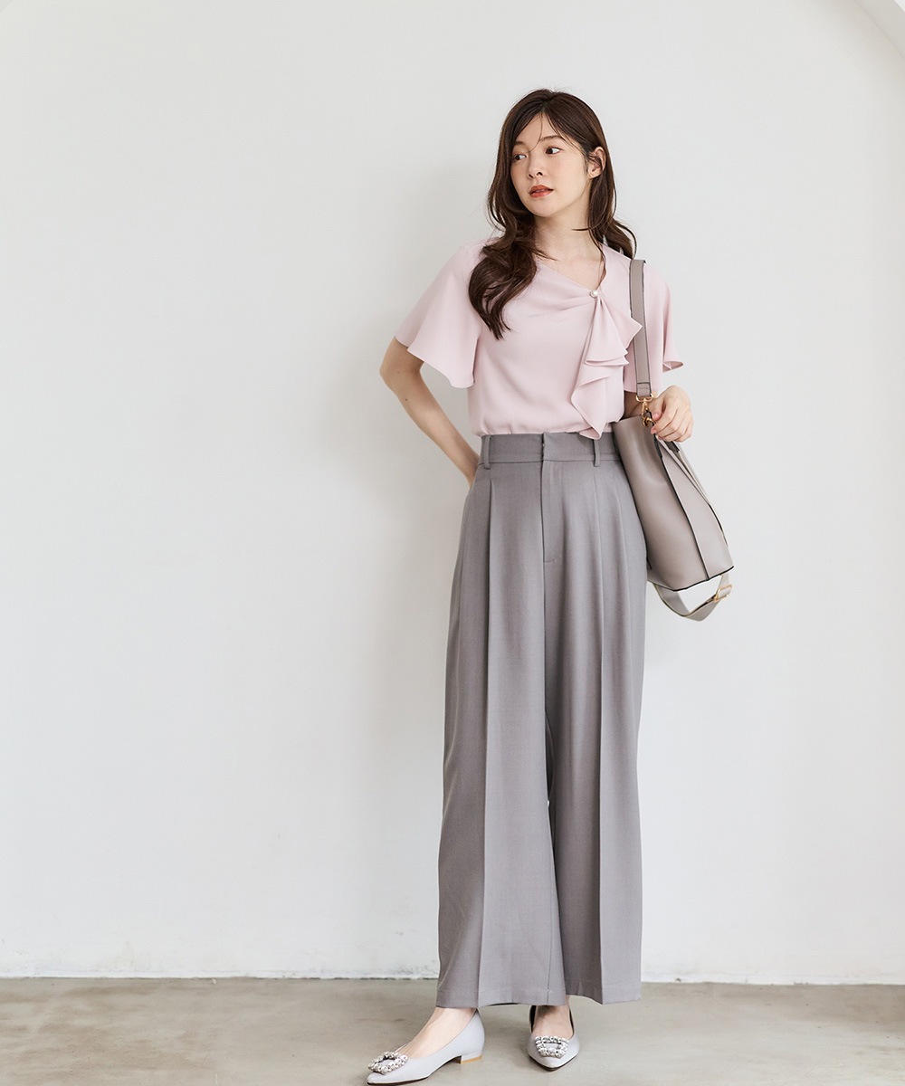SALE】撥水ドライタッチ2タックワイドパンツ - 12Twelve Agenda