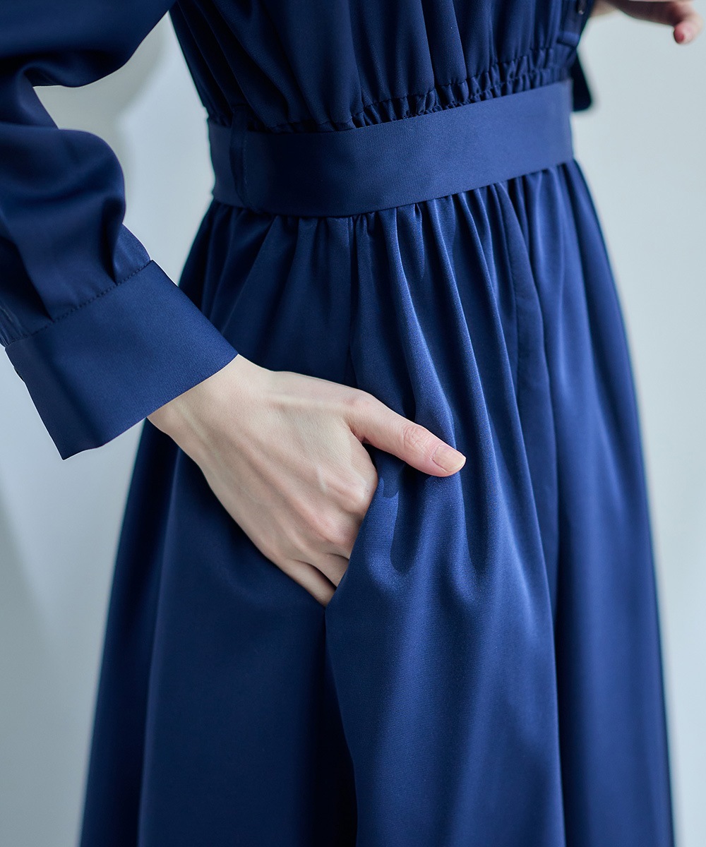 フラップ付シャツフレアワンピース - 12Twelve Agenda(トゥエルブ