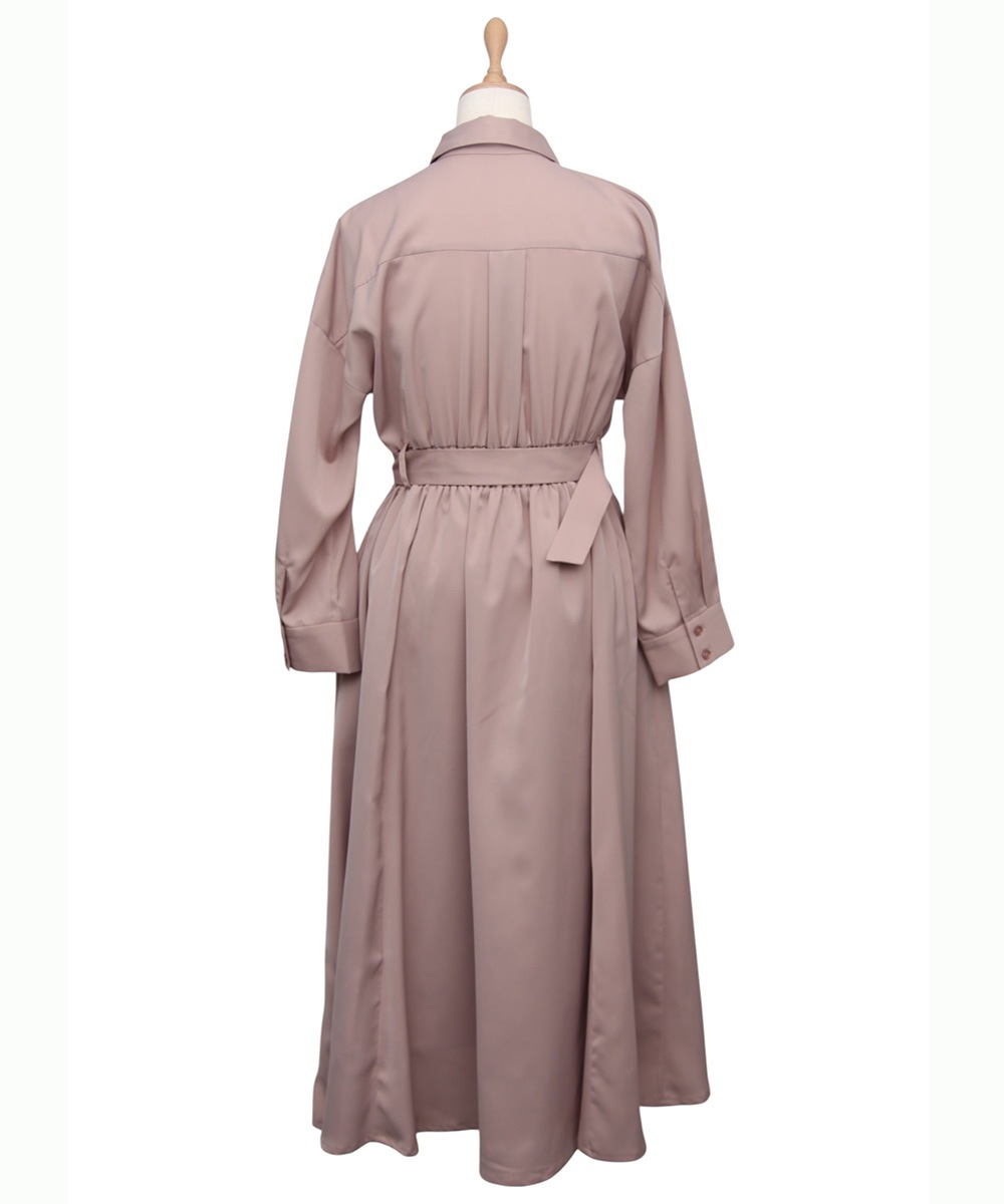 フラップ付シャツフレアワンピース - 12Twelve Agenda(トゥエルブ