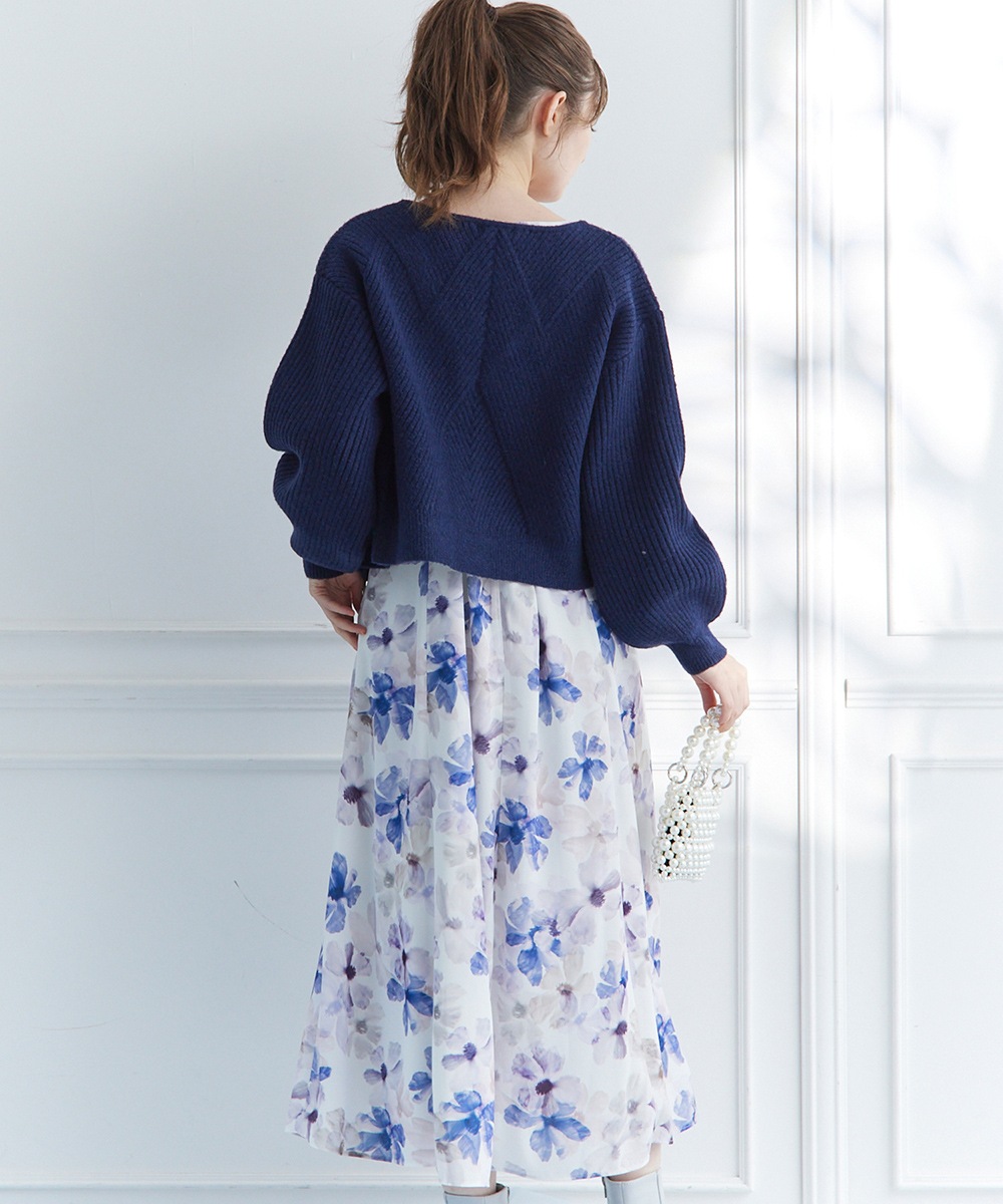 V TWELVE ニット SALE】Vネック前ジップアップニットカーディガン - 12Twelve