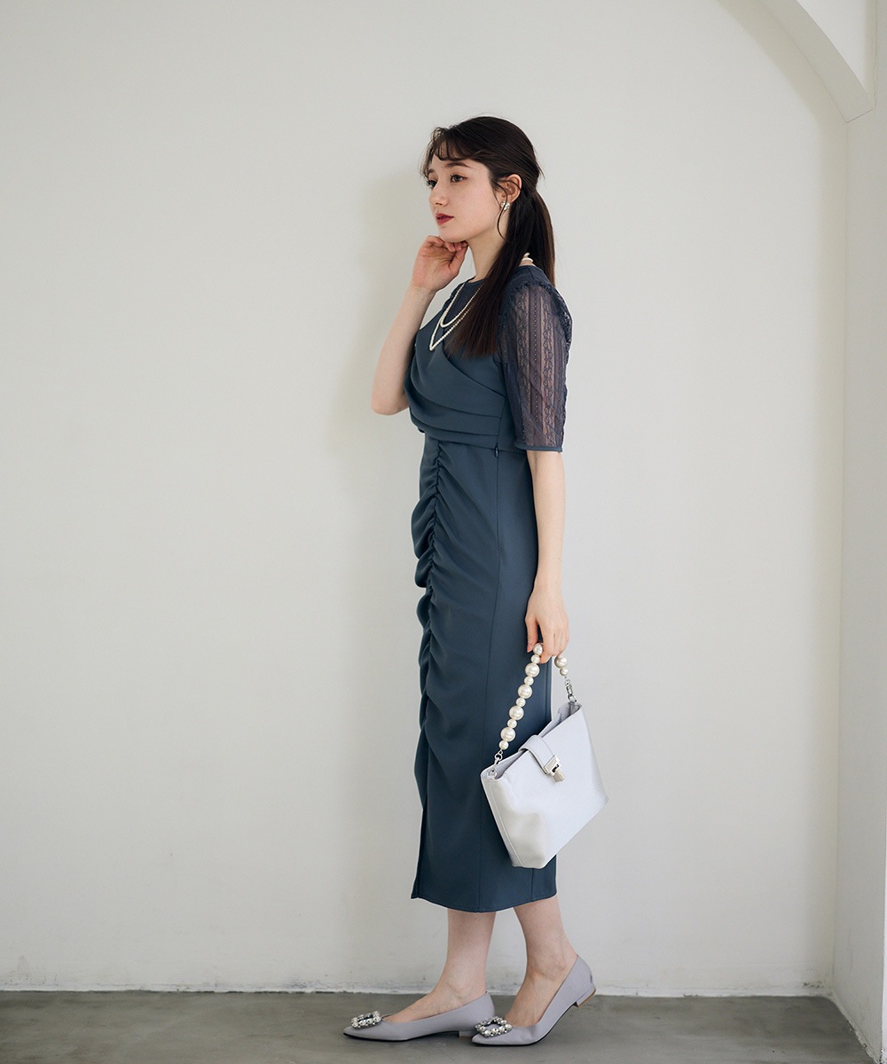 ストライプレースセットドレスワンピース - 12Twelve Agenda