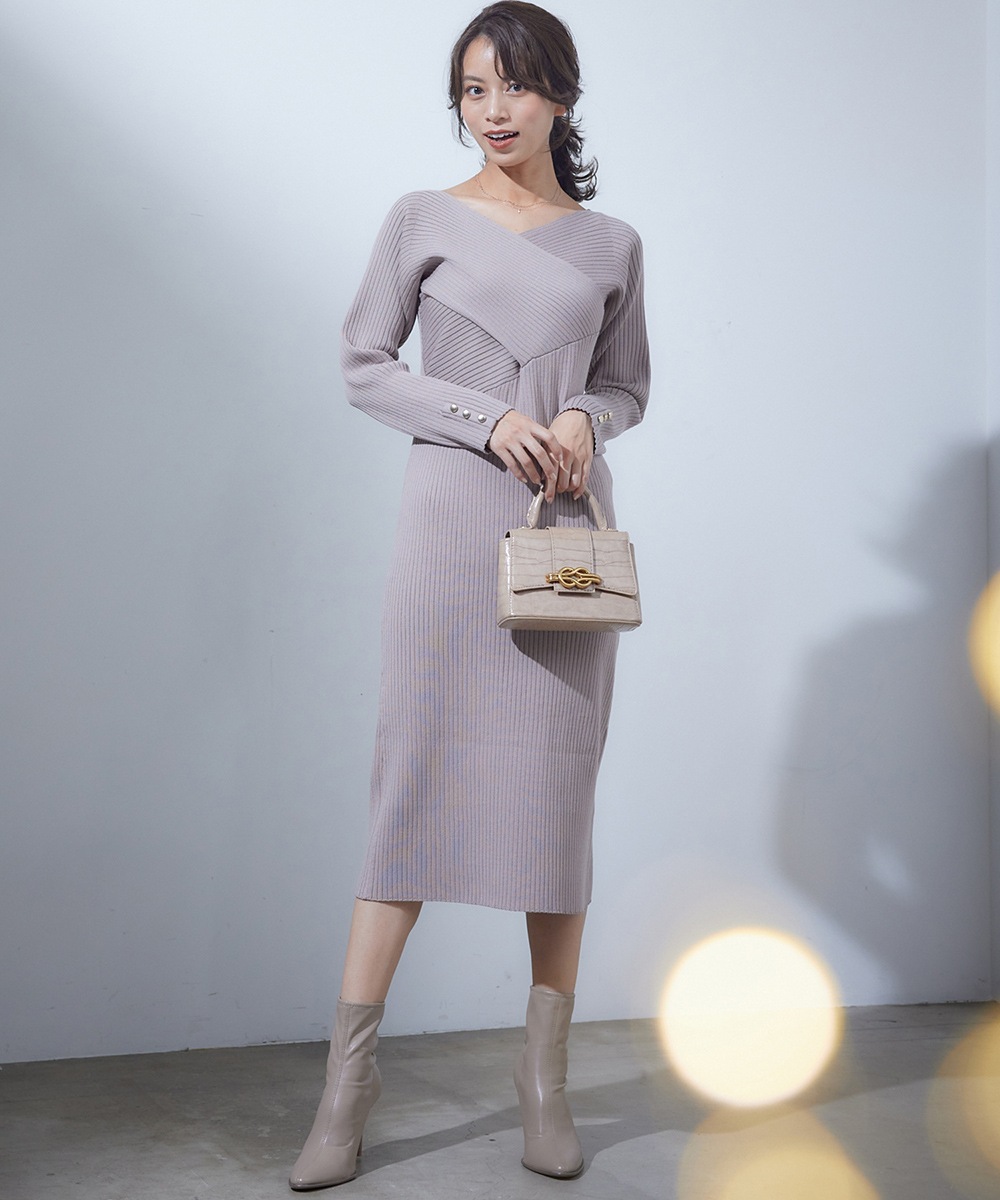 SALE】【asamiffee Special Collaboration】カシュクールニットタイト