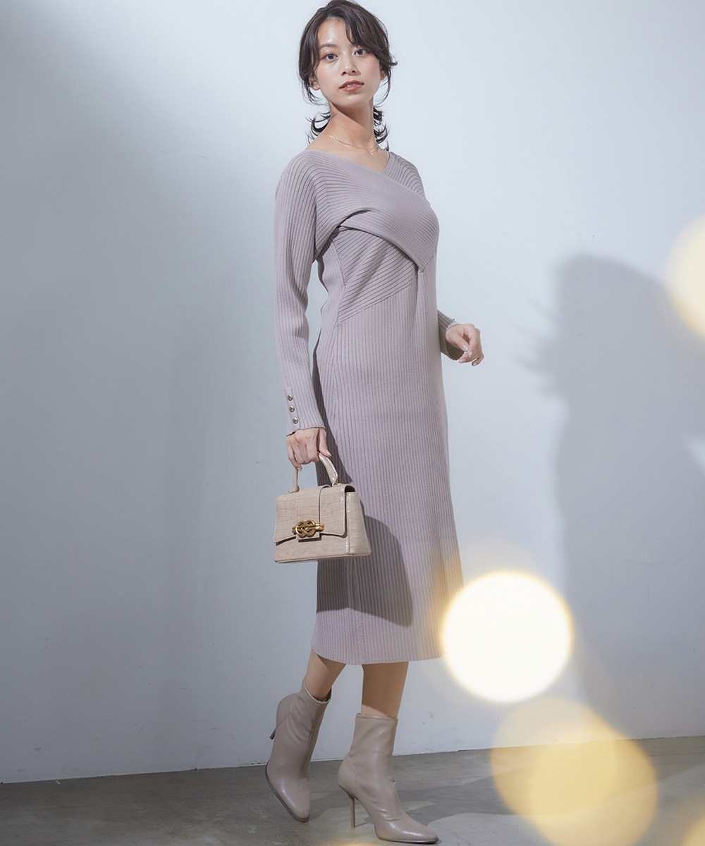 SALE】【asamiffee Special Collaboration】カシュクールニットタイト