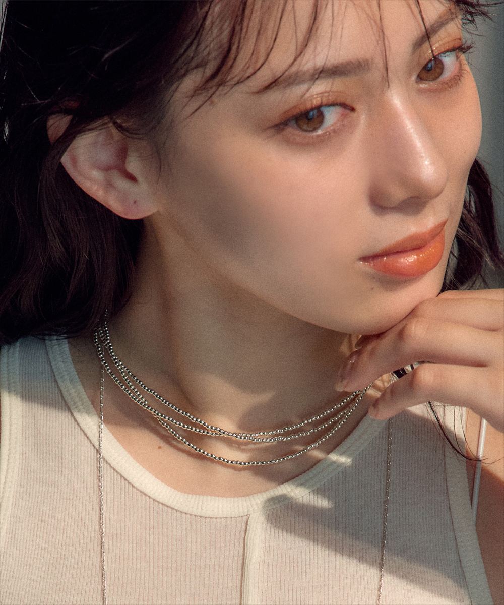 3連GDビーズネックレス - 12Twelve Agenda(トゥエルブアジェンダ